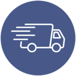 truck icon indicating transportation of medical files