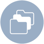 chart icon indicating secure storage of medical files